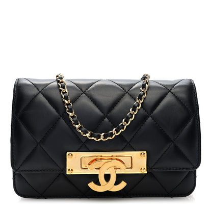 Chanel Lambskin Quilted Golden Class Wallet on Chain WOC Black 1 of 10