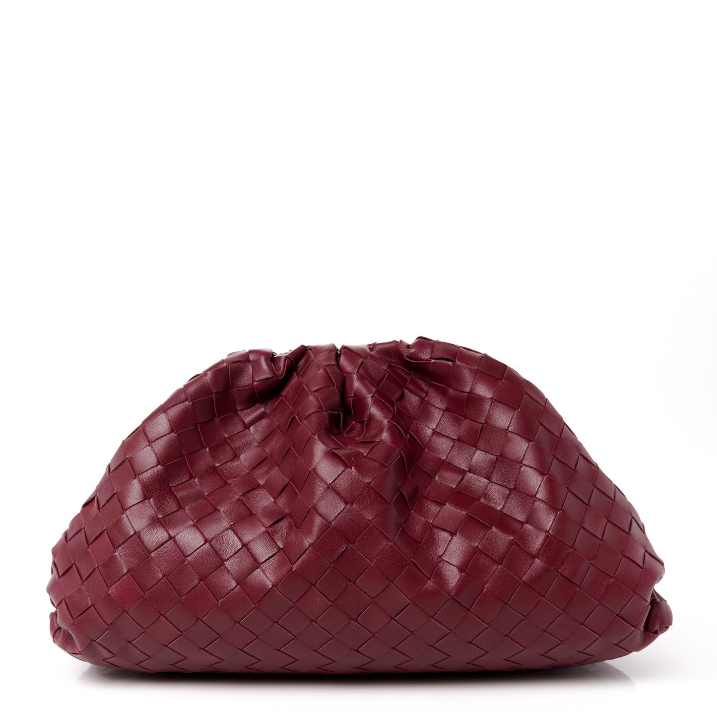 Nappa Maxi Intrecciato The Pouch Oversized Clutch Bordeaux