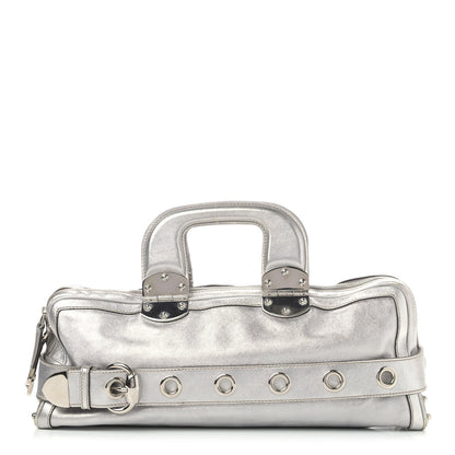 Gucci Metallic Calfskin Romy Boston Silver 1 of 17