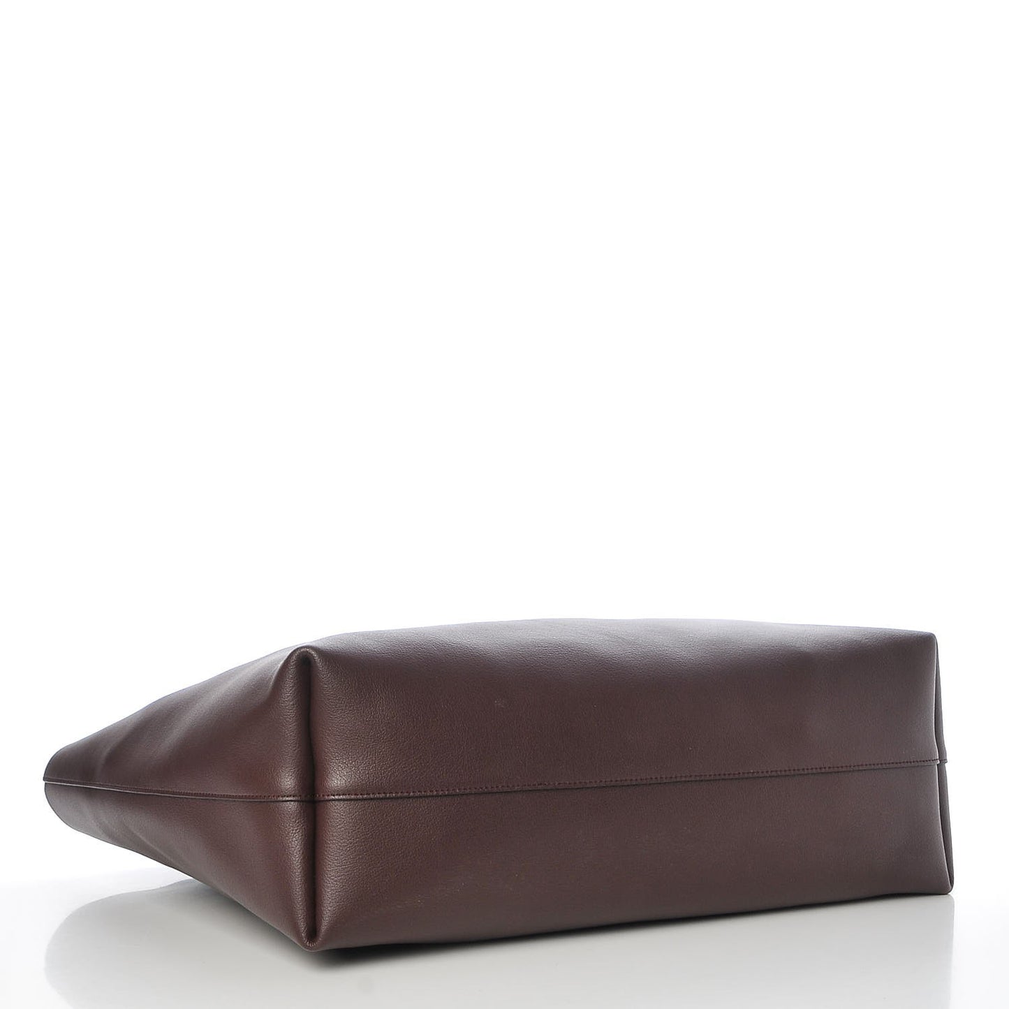 Calfskin Large Shopping Tote Bordeaux