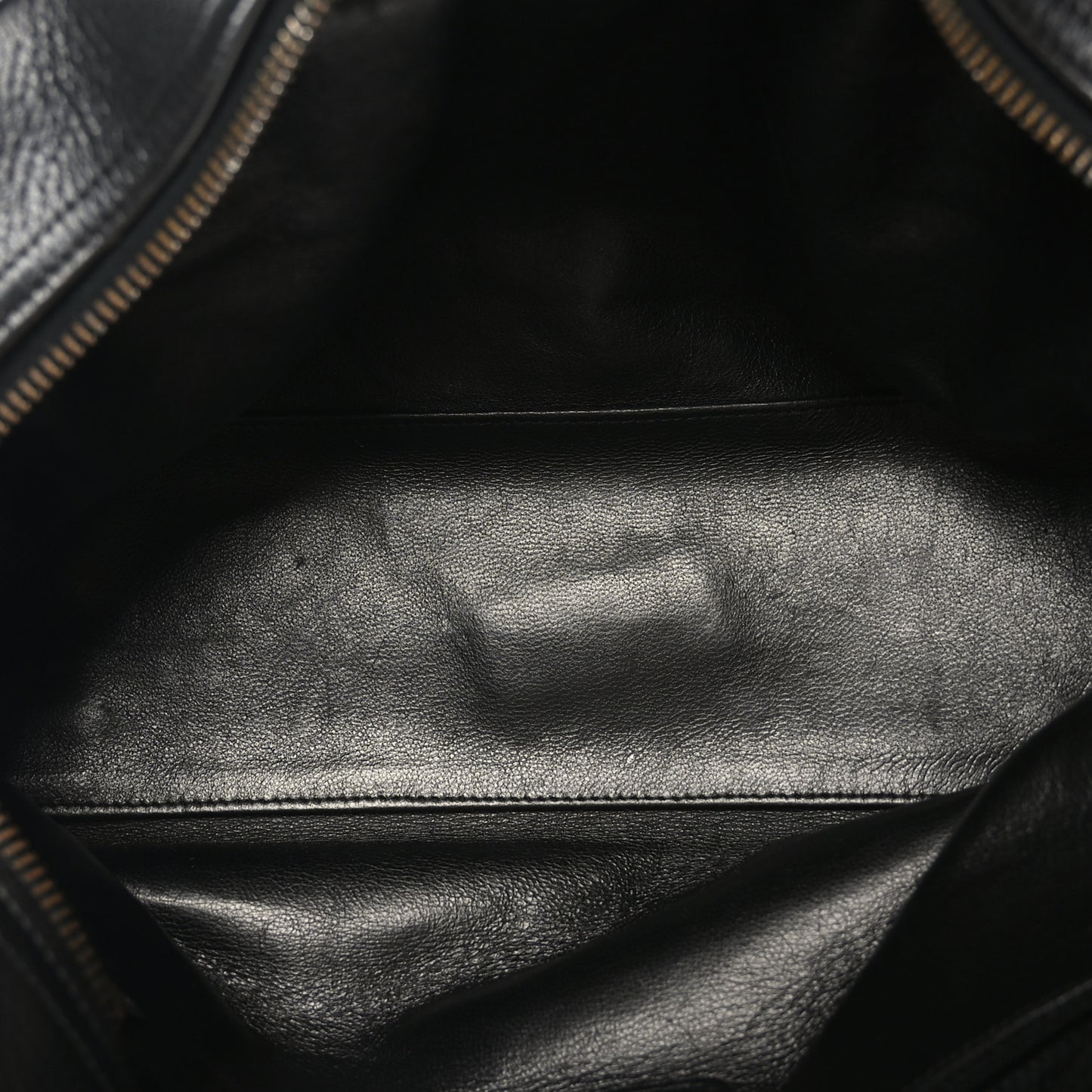 Caviar Patent Quilted Bowler Black