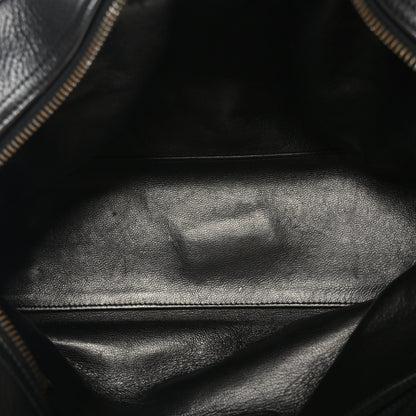 Chanel Caviar Patent Quilted Bowler Black 5 of 9