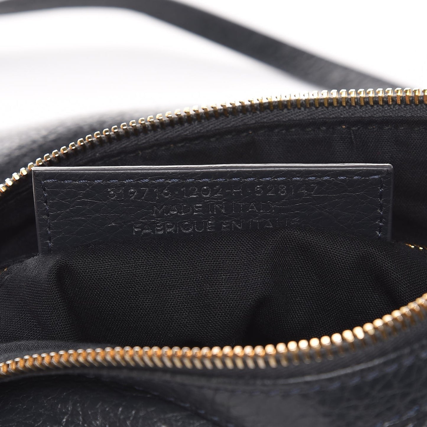 Agneau Giant 12 Gold Hardware Flat Crossbody Anthracite