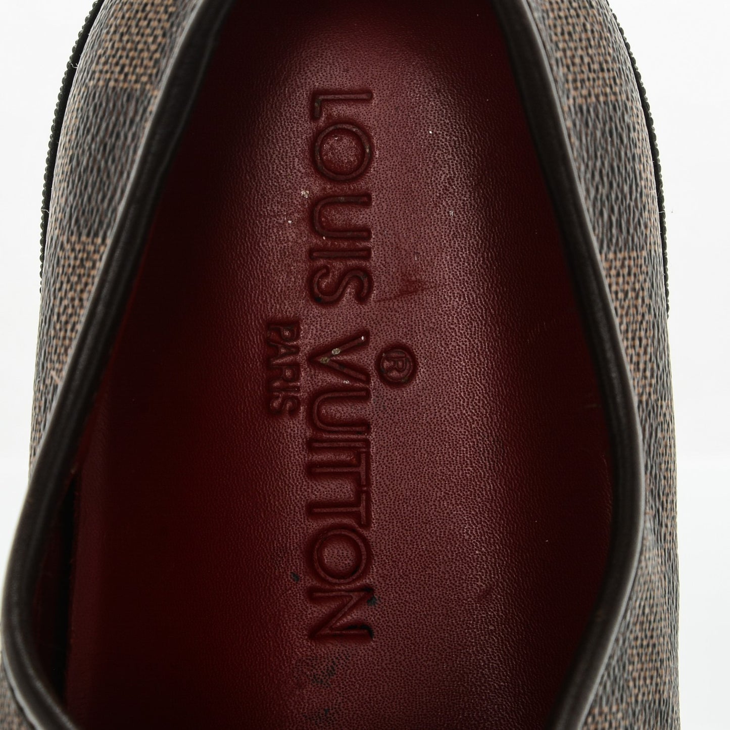 Calfskin Damier Ebene Punchy Sneakers 38