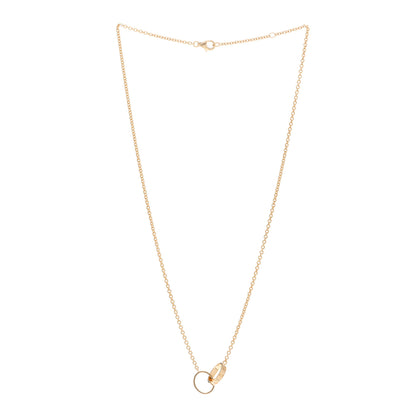 Cartier 18K Yellow Gold Interlocking LOVE Necklace 3 of 5