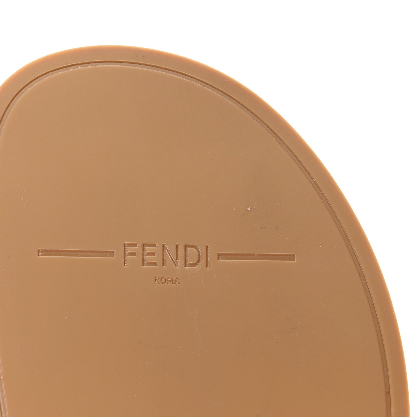 Suede Shearling Fendi Feel Buckled Clogs 39 Caramel Latte