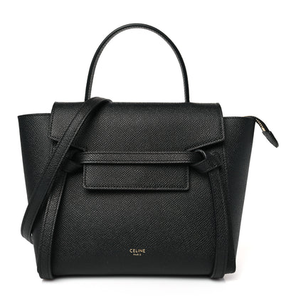 Celine Grained Calfskin Nano Belt Bag Black 1 of 9