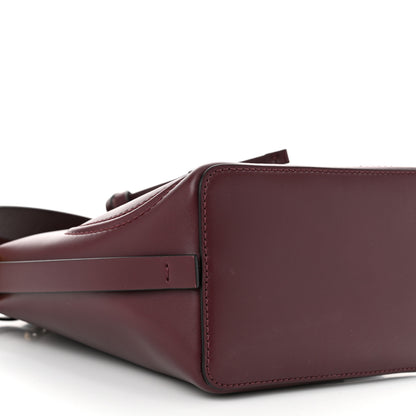 Valentino Garavani Calfskin Vlogo Walk Bucket Bag Burgundy 8 of 11