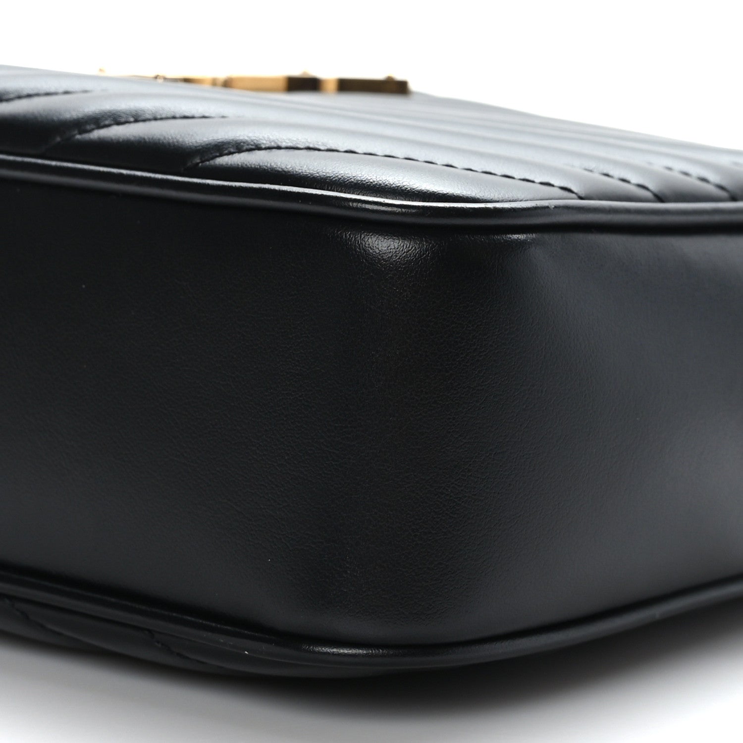 Saint Laurent Calfskin Matelasse Monogram Lou Camera Bag Black 9 of 9