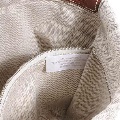 Hermes Canvas Barenia Fourbi 30 GM Pouch Naturel Fauve 8 of 9