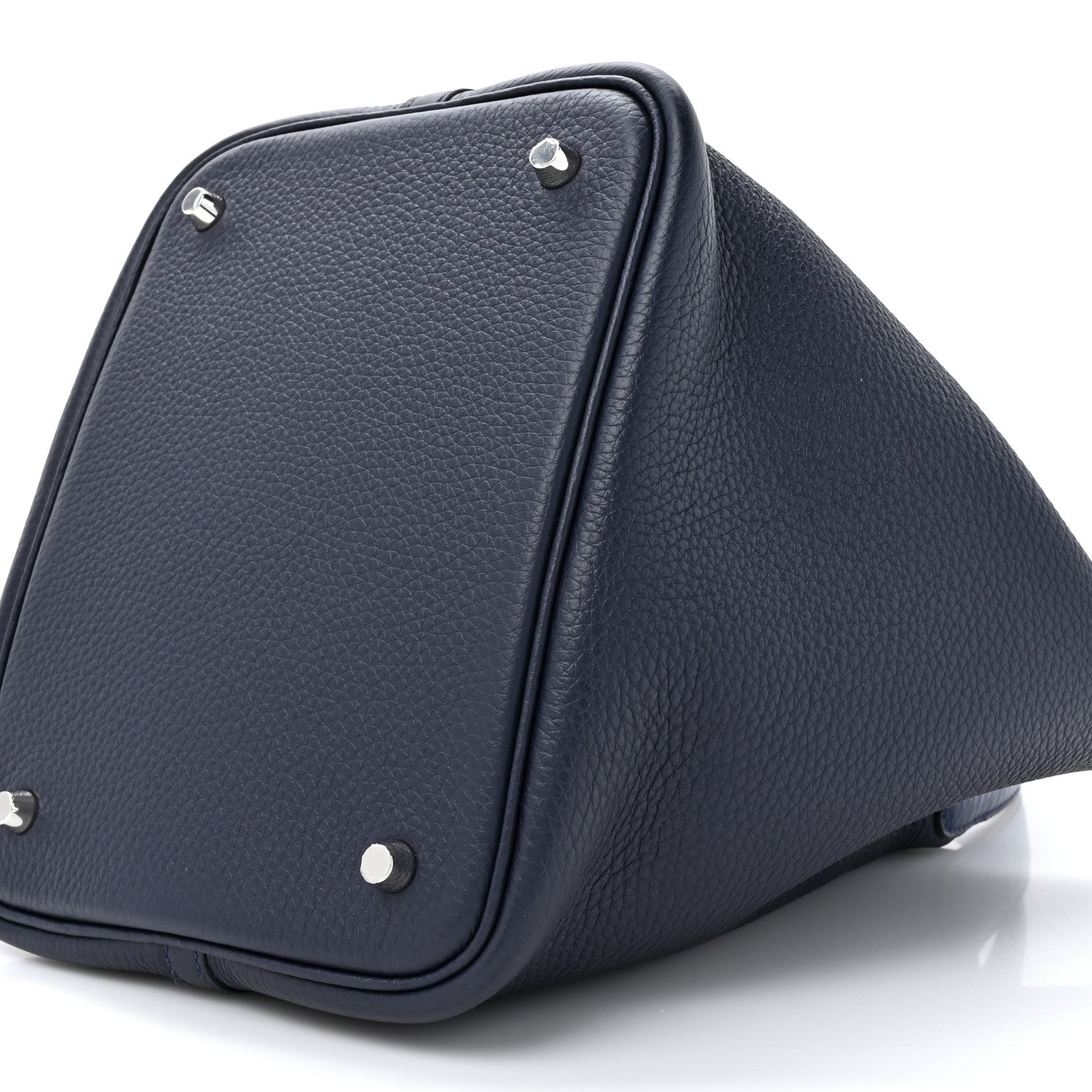 Hermes Taurillon Clemence Matte Alligator Picotin Lock Touch 22 Bleu Nuit 10 of 11