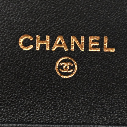Chanel Lambskin Quilted Mini Coco Bow Clutch With Chain Black 6 of 12