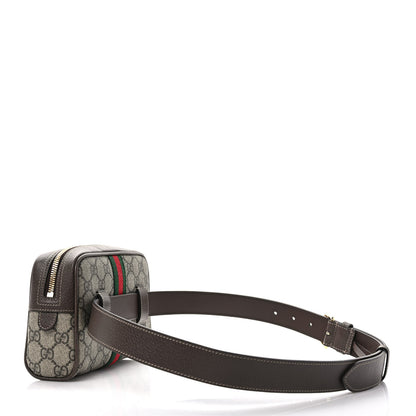 Gucci GG Supreme Monogram Web Small Ophidia Belt Bag 95 38 Dark Brown 3 of 12