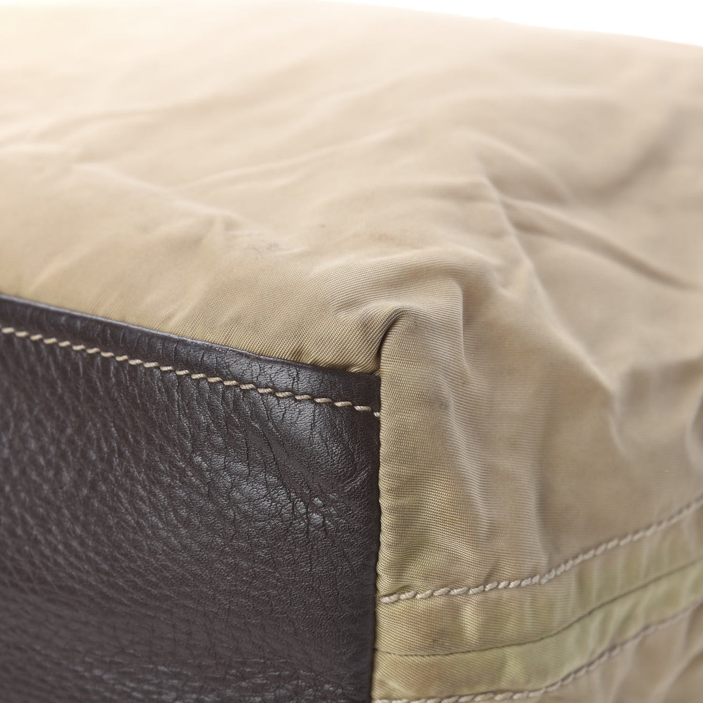 Nylon Tessuto Vitello Daino Hobo Cammello Caffe