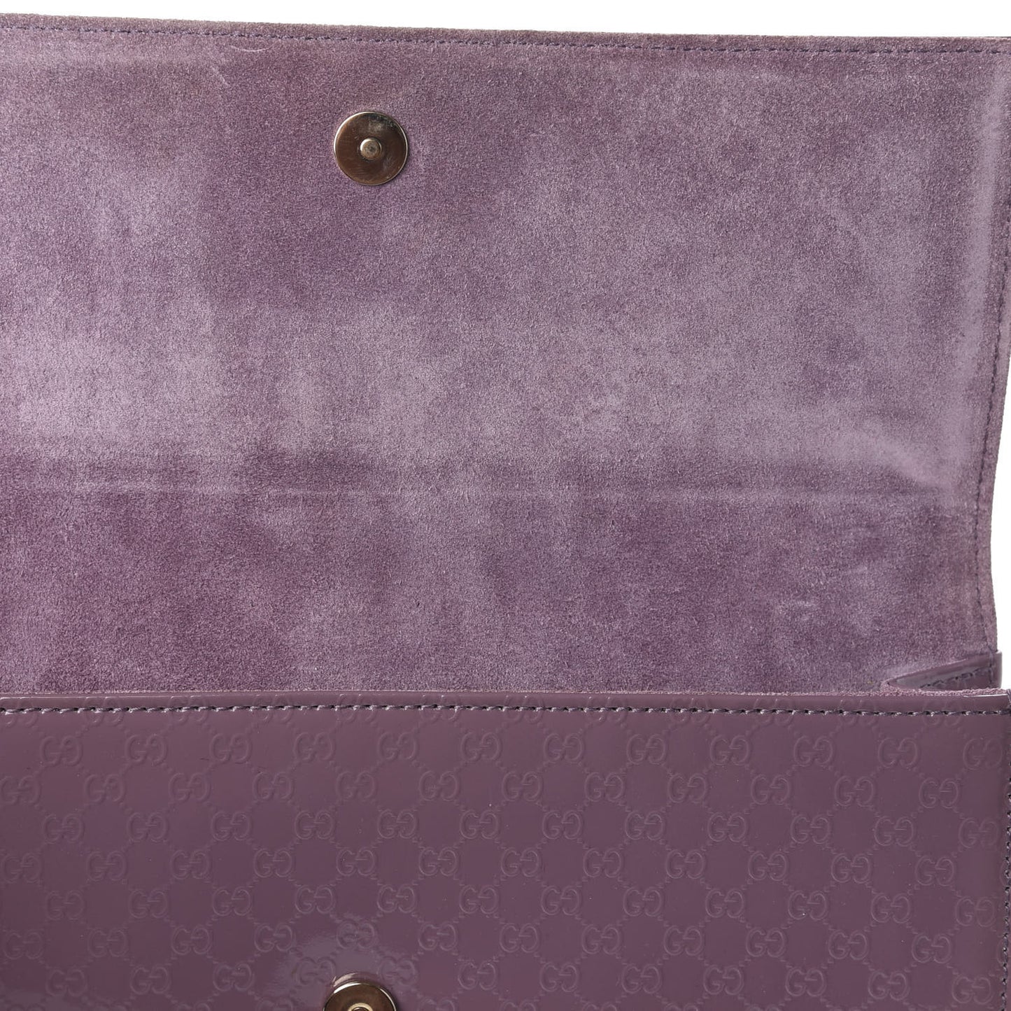 Patent Microguccissima Small Broadway Clutch Argyle Lavender