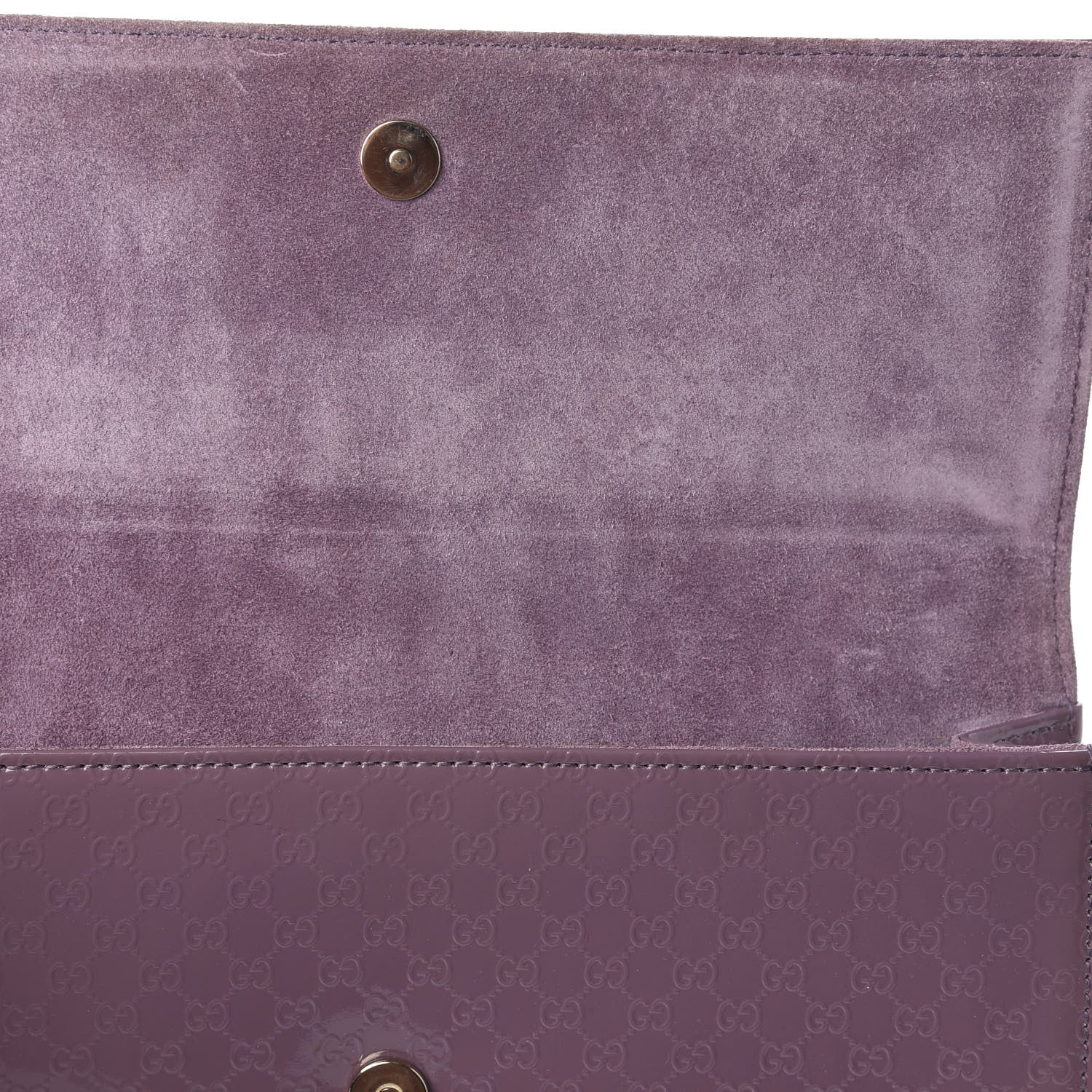 Gucci Patent Microguccissima Small Broadway Clutch Argyle Lavender 8 of 8