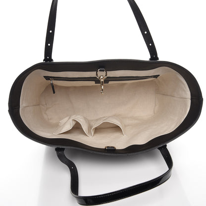 Gucci Patent Microguccissima Medium Nice Tote Black 5 of 9