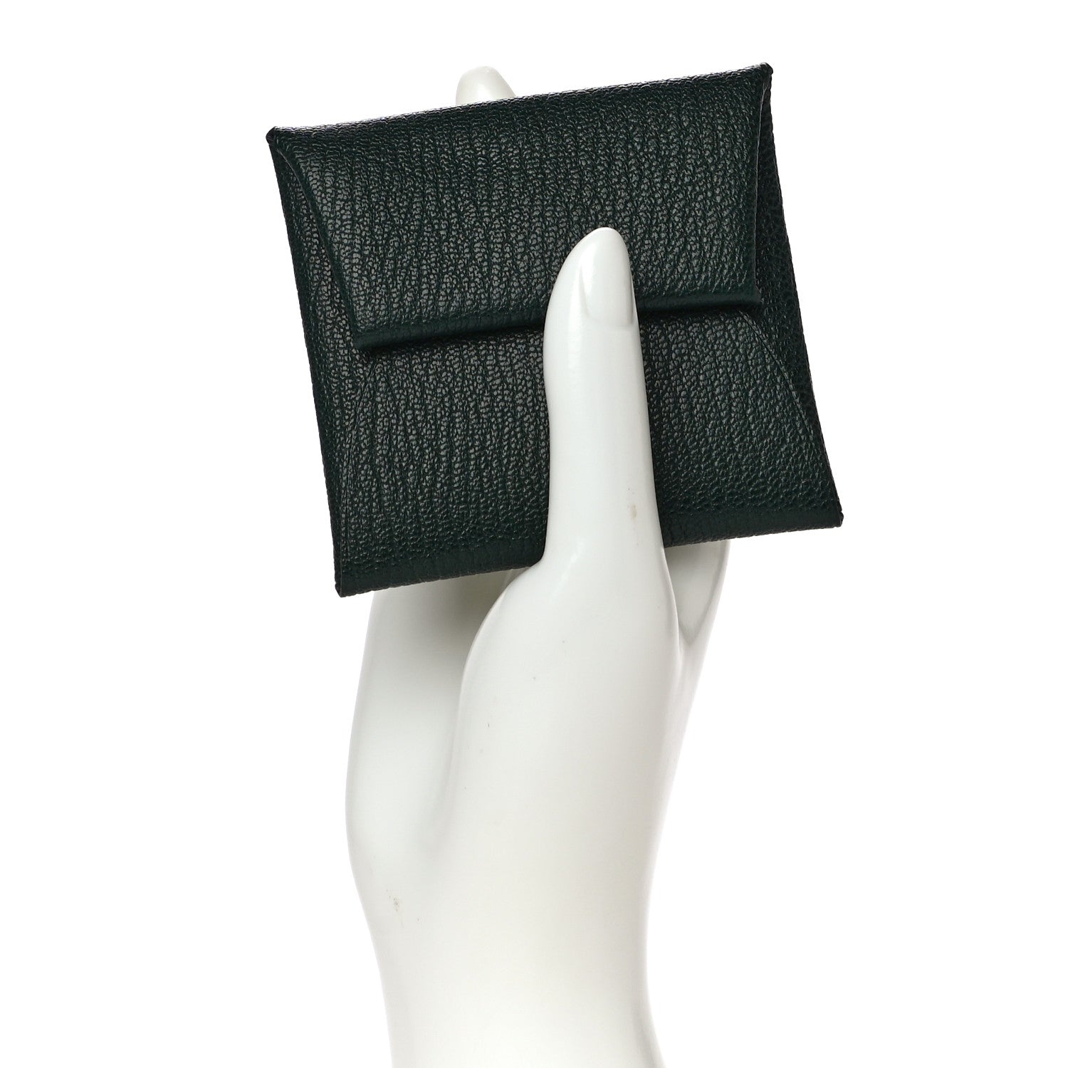Hermes Chevre Mysore Bastia Coin Purse Vert Titien 2 of 12