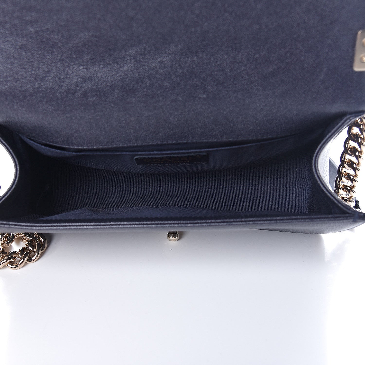 Chanel Caviar Quilted Medium Boy Flap Navy 5 of 10