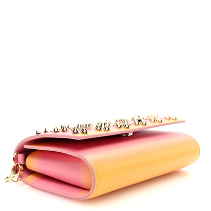 Christian Louboutin Calfskin Spikes Loubinthesky Paloma Wallet On Chain Degraftersun Gold 3 of 9
