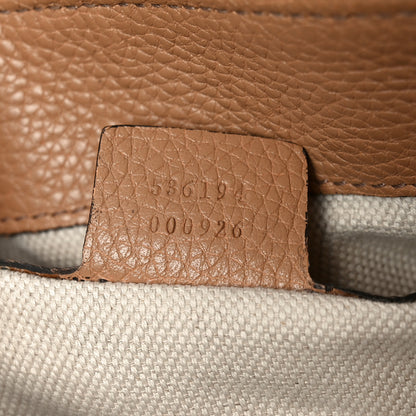 Gucci Pebbled Calfskin Large Soho Hobo Camelia 6 of 9