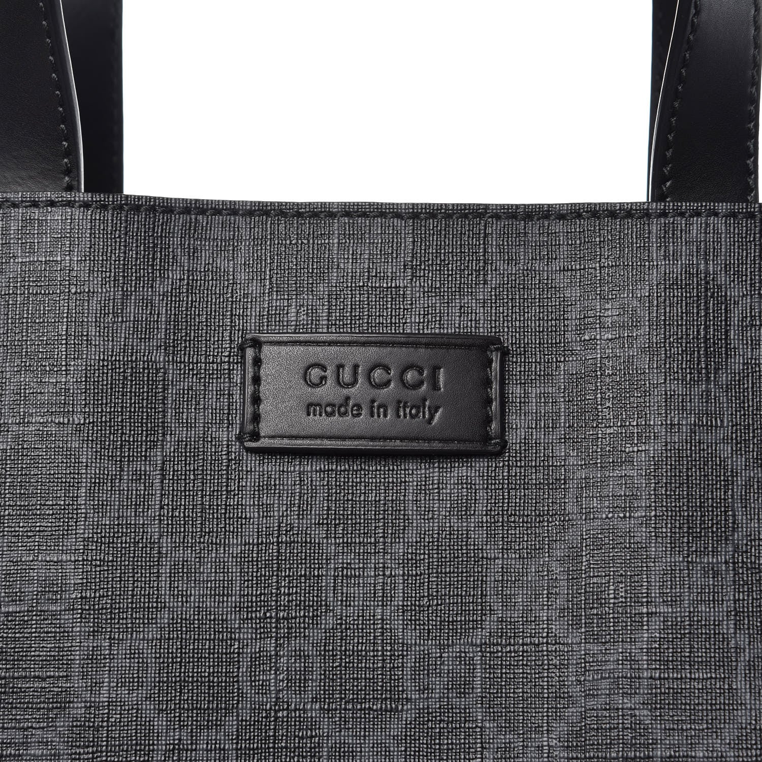Gucci Soft GG Supreme Monogram Appia Calfskin Web Vertical Tote Black 8 of 8