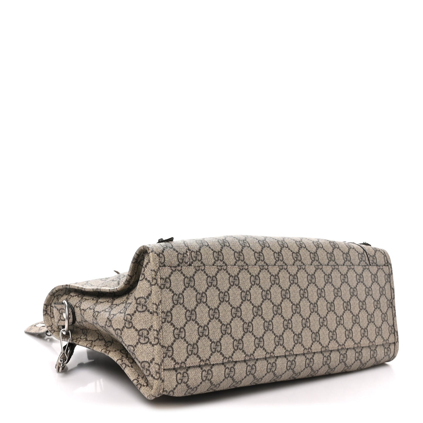 X GUCCI GG Supreme Monogram Neo Classic Silver Hardware City Beige Ebony