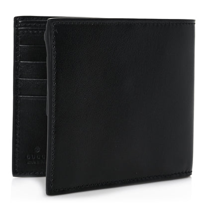 Gucci Plutone Calfskin Logo Bi-Fold Wallet Black 3 of 12