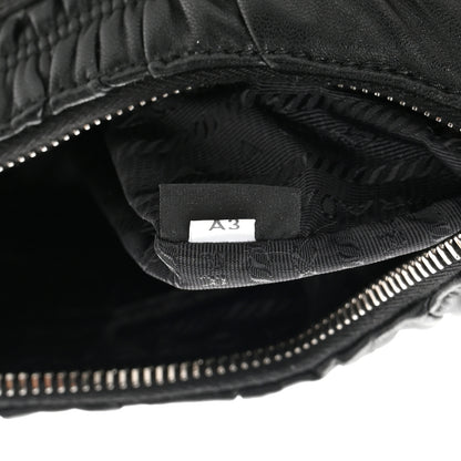 Prada Nappa Gaufre Re-Edition 2005 Shoulder Bag Black 8 of 12