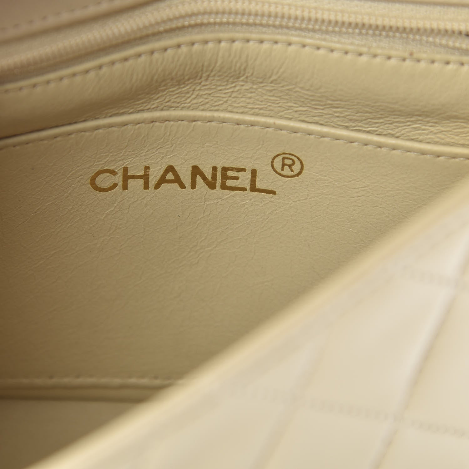 Chanel Lambskin Quilted Mini Square Flap Beige 6 of 19