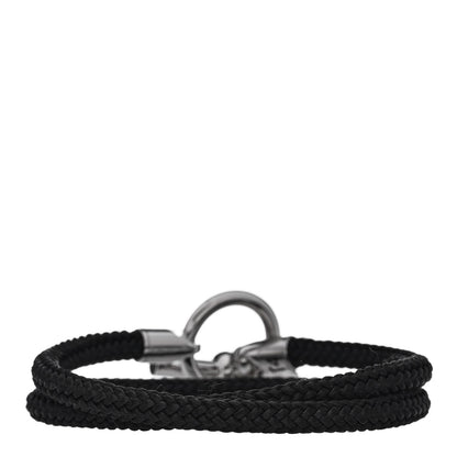 Hermes Silk Maxi Glenan Double Tour Bracelet Black 3 of 6