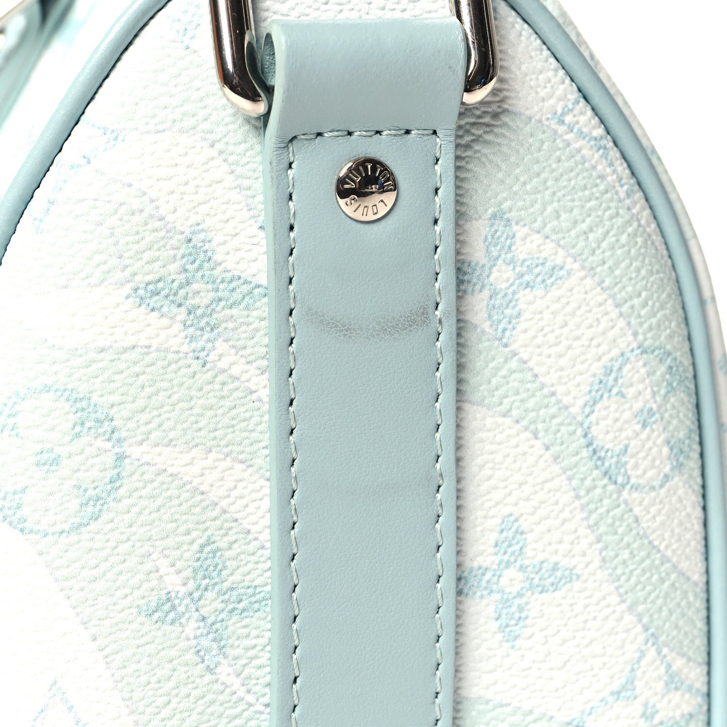 Monogram Aquagarden Keepall Bandouliere 25 Crystal Blue