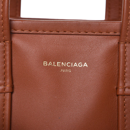 Balenciaga Agneau XS Bazar Shopper Tote Marron Fauve 8 of 17