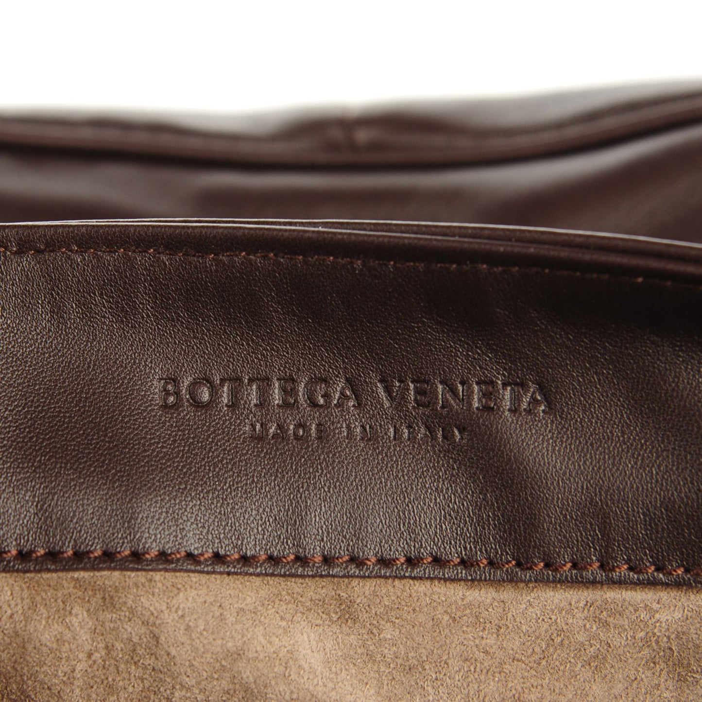 Nappa Intrecciato Messenger Bag Ebano