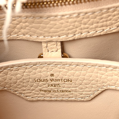Louis Vuitton Tweed Taurillon Capucines BB Beige 6 of 9