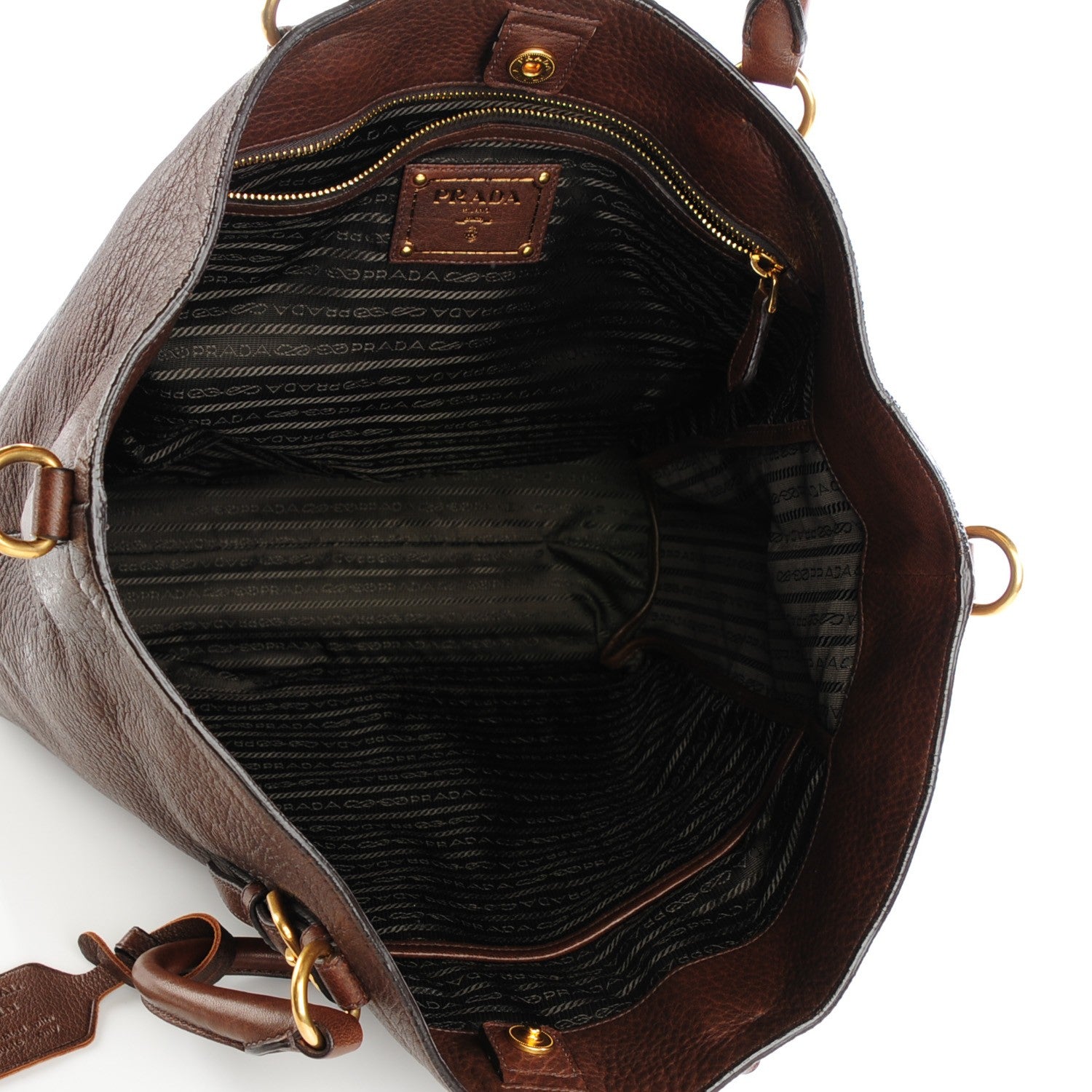 Prada Deerskin Tote Bruciato 5 of 8