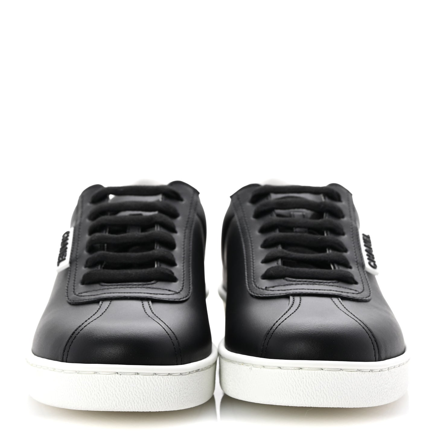 Calfskin CC Womens Sneakers 37 Black