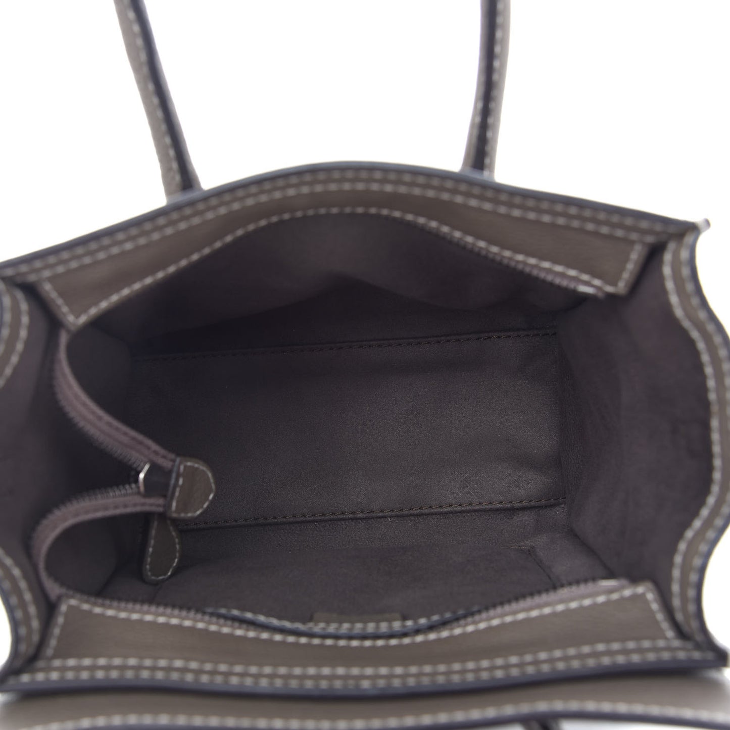 Drummed Calfskin Nano Luggage Souris