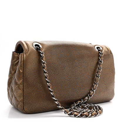 Chanel Metallic Caviar Medium Timeless CC Flap Bronze 3 of 10