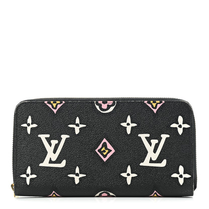 Louis Vuitton Monogram Giant Wild At Heart Zippy Wallet Black 1 of 12