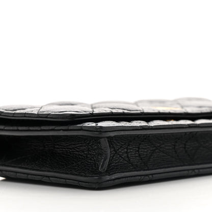 Christian Dior Supple Calfskin Caro Pouch with Chain Black 9 of 14