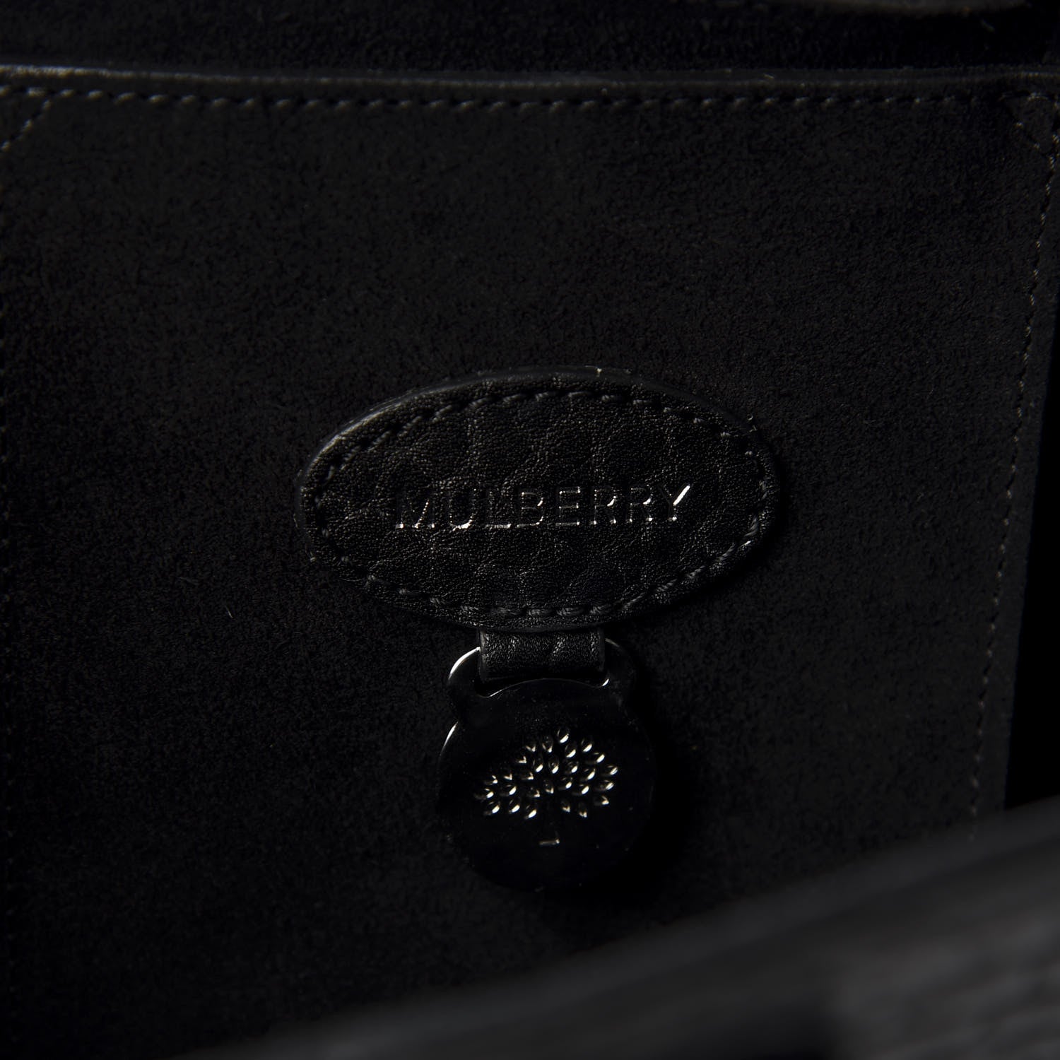 Mulberry Shrunken Calfskin Mini Bayswater Buckle Black 7 of 9