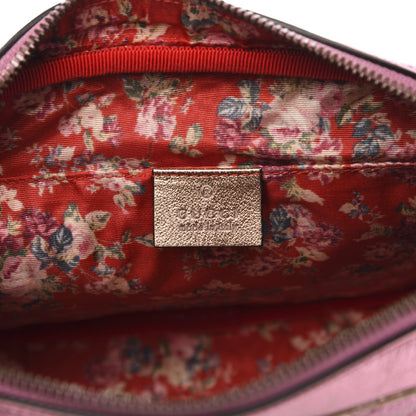 Gucci Laminated Nappa Trapuntata Small Zumi Shoulder Bag Rosa Lago Rame 6 of 9