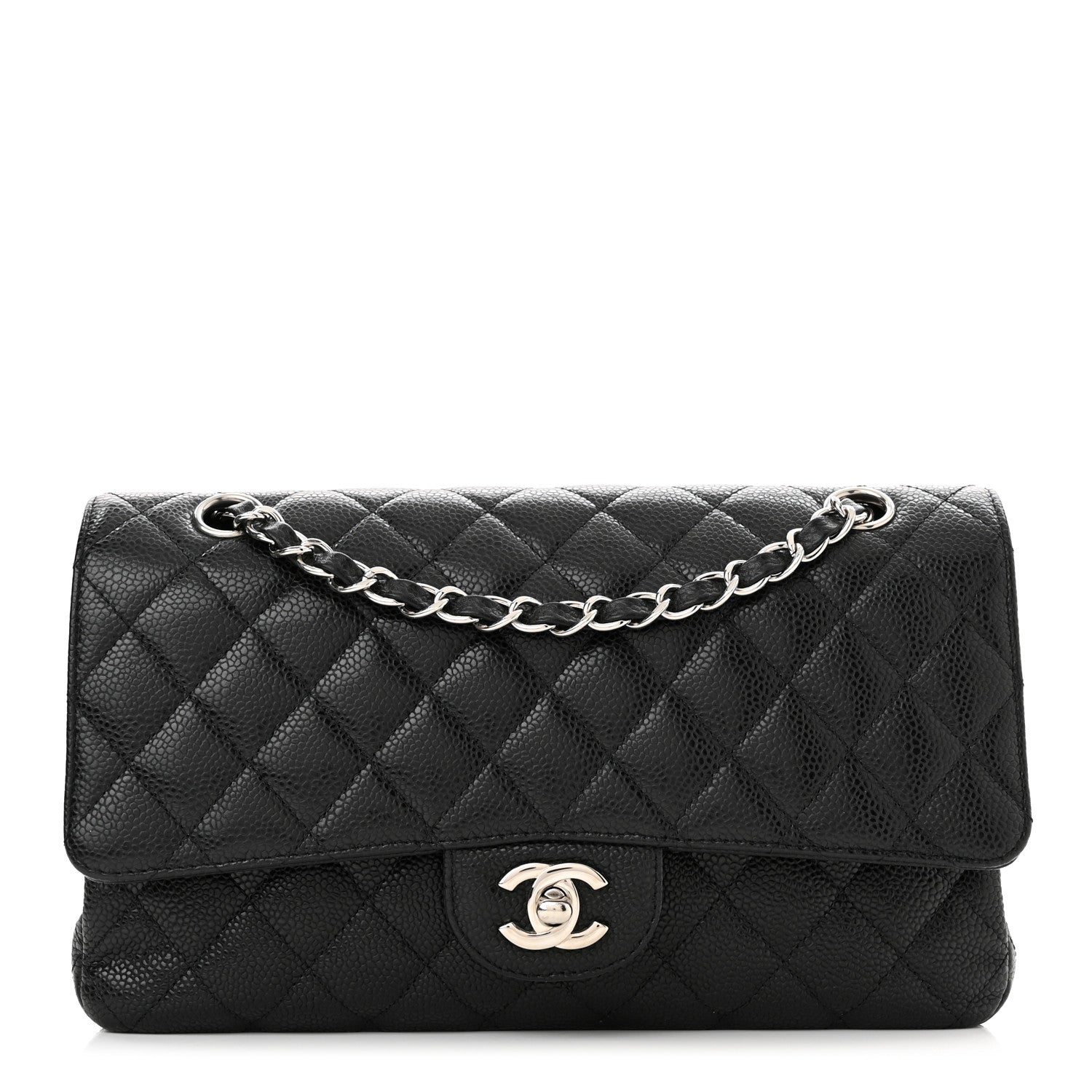 Chanel Caviar Quilted Medium Double Flap Black 1 of 10