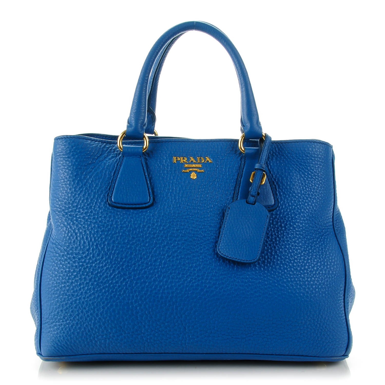 Prada Vitello Daino Tote Cobalto 1 of 8