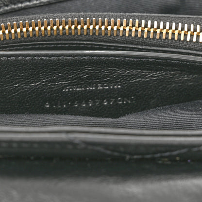 Saint Laurent Calfskin Y Quilted Monogram Small Loulou Chain Satchel Black 8 of 12