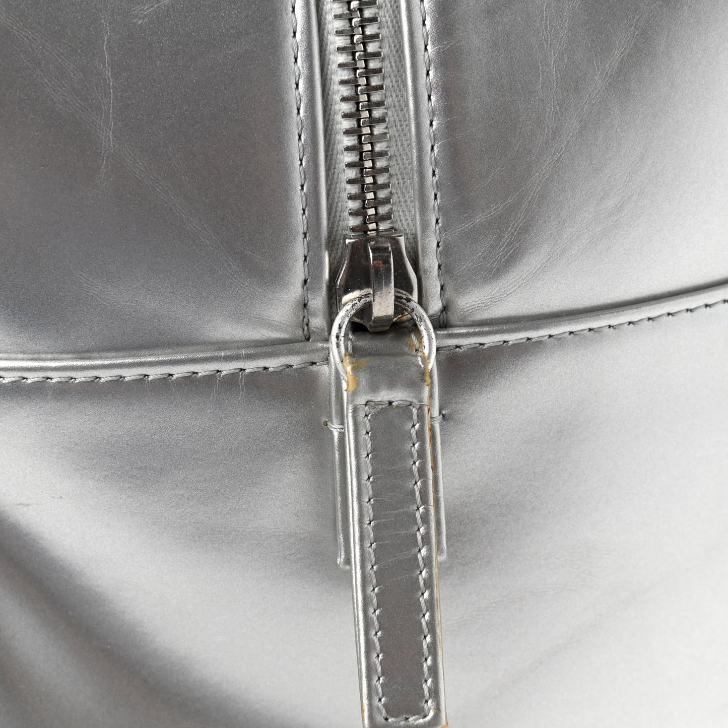 Vinyl Quilted Frozen Shopping Tote Silver