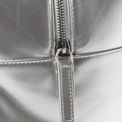 Chanel Vinyl Quilted Frozen Shopping Tote Silver 13 of 13