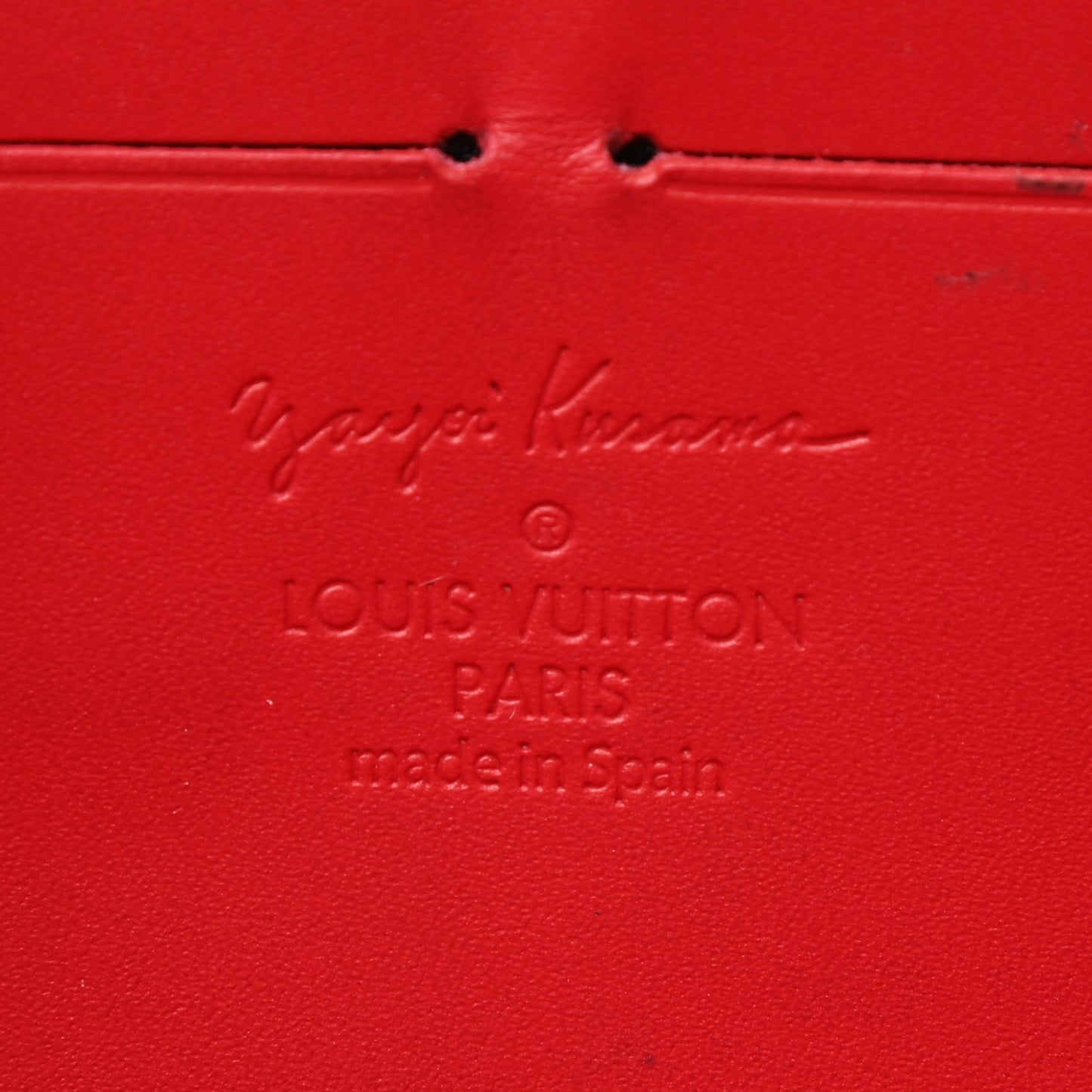 Vernis Kusama Infinity Dots Zippy Wallet Red