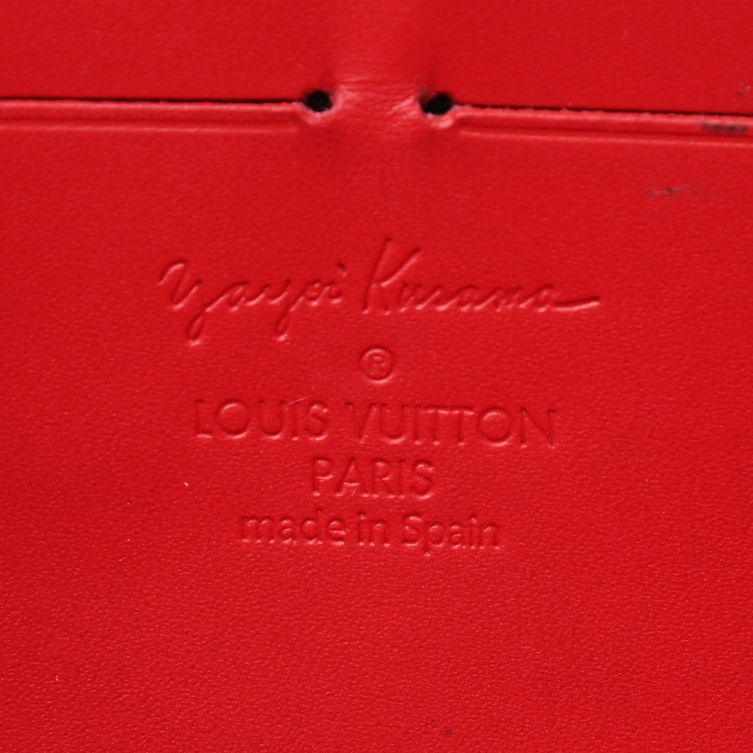 Louis Vuitton Vernis Kusama Infinity Dots Zippy Wallet Red 5 of 8